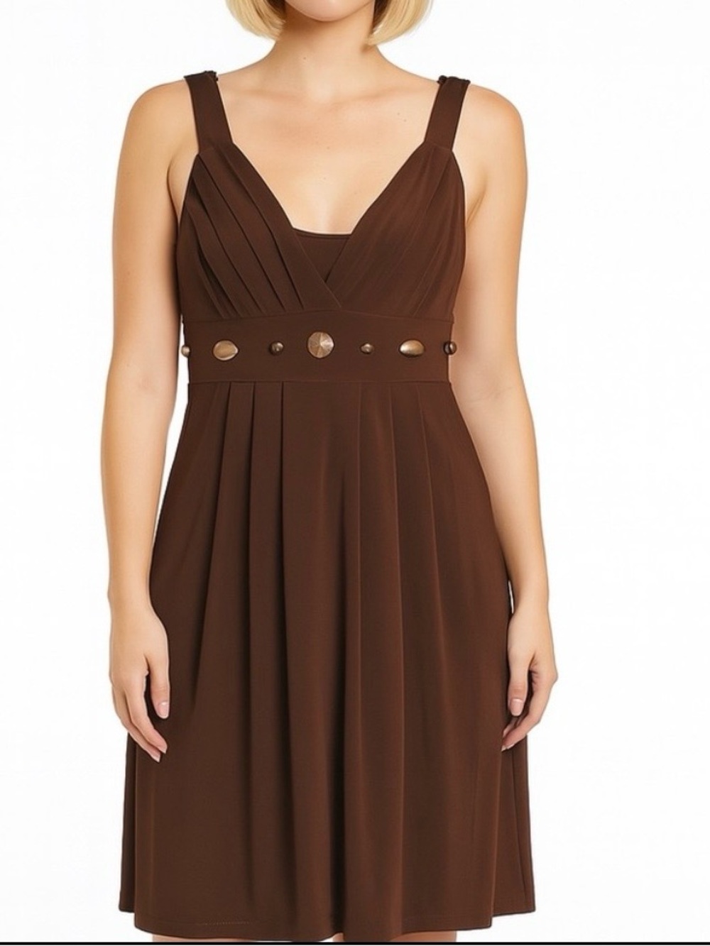 Bisou Bisou Dress Size 6 Beaded Empire Waist Party Cocktail Wedding